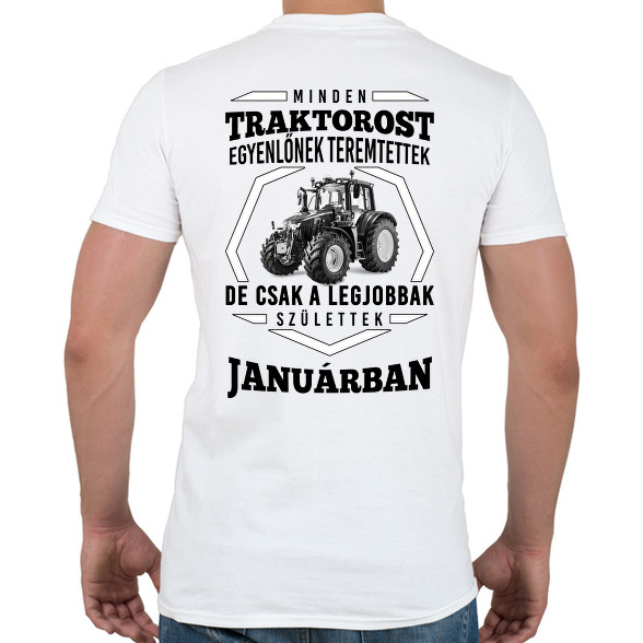 TRAKTOROS SZÜLINAP - Január-Férfi póló