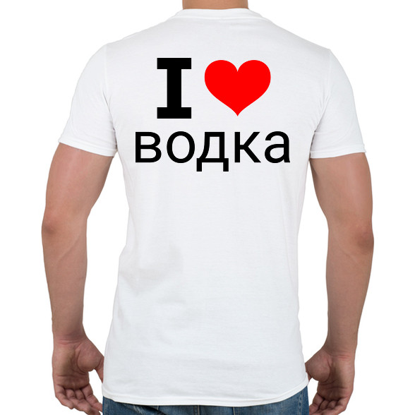 I love Vodka-Férfi póló