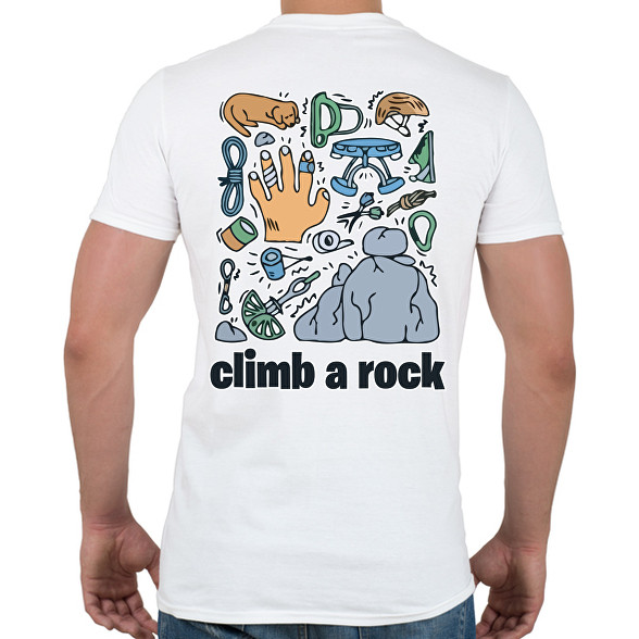 Climb a rock-Férfi póló