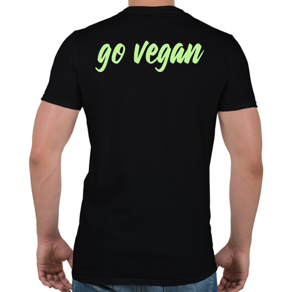 Go vegan-Férfi póló