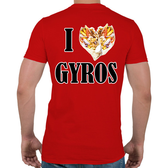 I love Gyros-Férfi póló