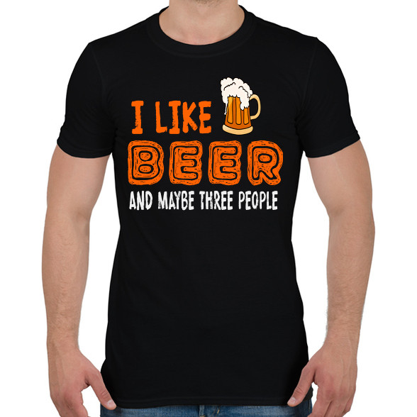 i like beer-Férfi póló