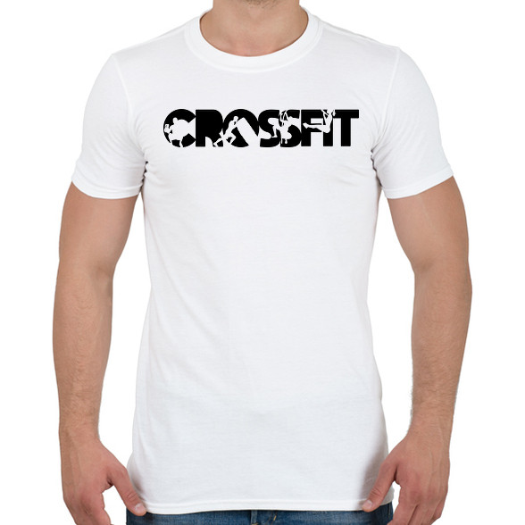 Crossfit fekete-Férfi póló