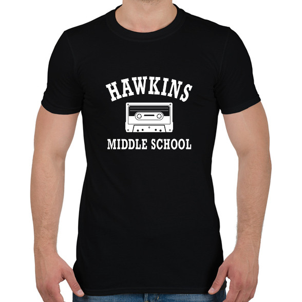 Hawkins Middle School - Fehér-Férfi póló