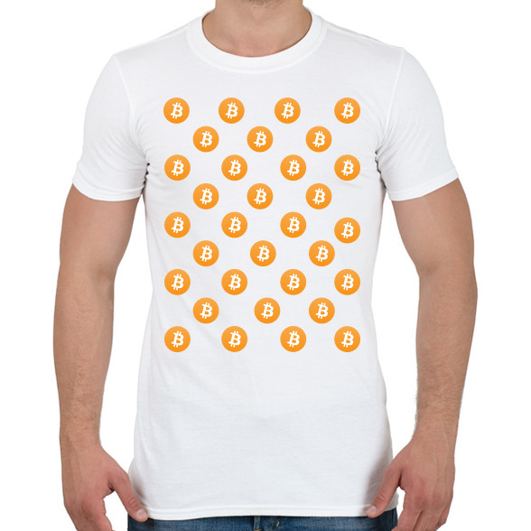 Bitcoin Logo-Férfi póló