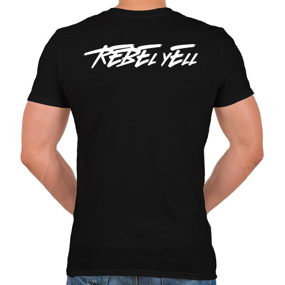 REBEL YELL-Férfi V-nyakú póló