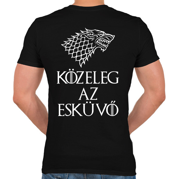 Az esküvő közeleg-Férfi V-nyakú póló