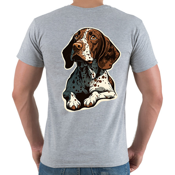 Angol vizsla pointer-Férfi V-nyakú póló