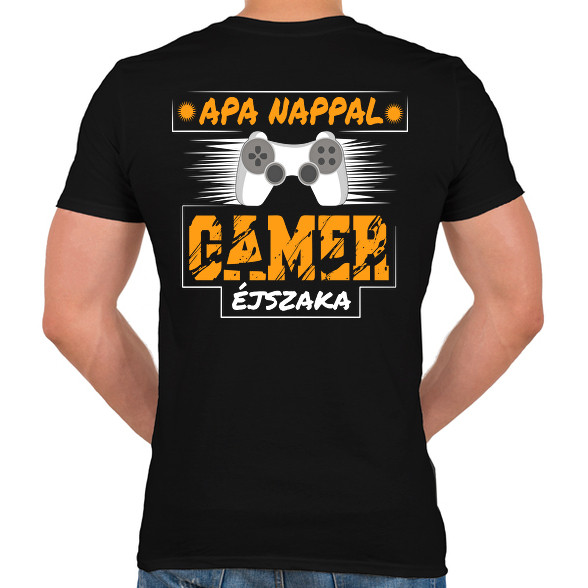 Apa nappal, Gamer éjszaka-Férfi V-nyakú póló