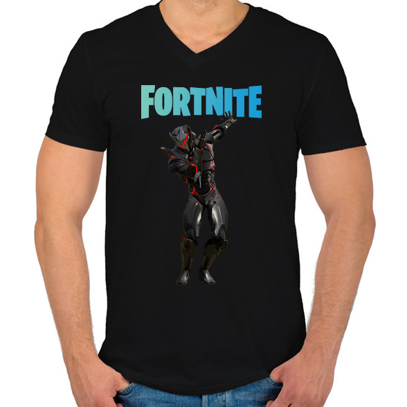 Omega Fortnite-Férfi V-nyakú póló