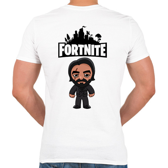 Fortnite John Wick-Férfi V-nyakú póló