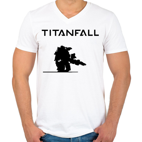 Titanfall-Férfi V-nyakú póló