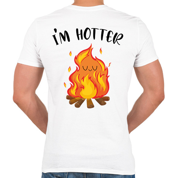 I'm hotter-Férfi V-nyakú póló