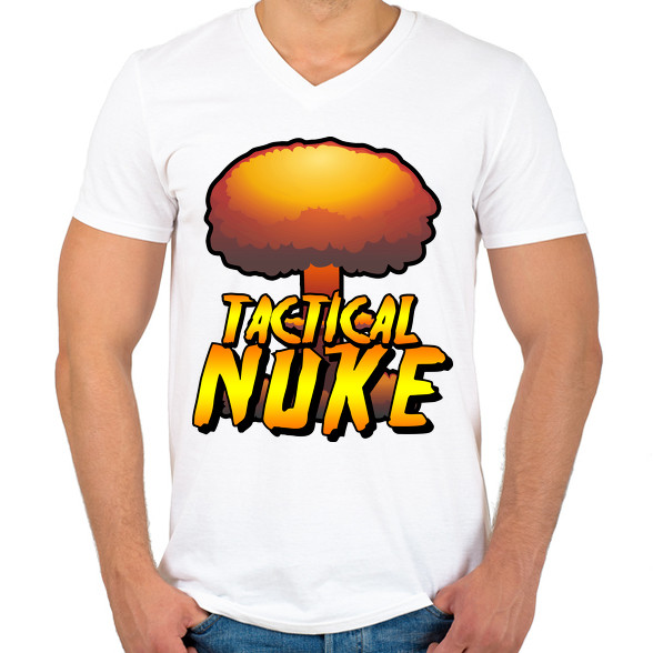 Tactical Nuke-Férfi V-nyakú póló