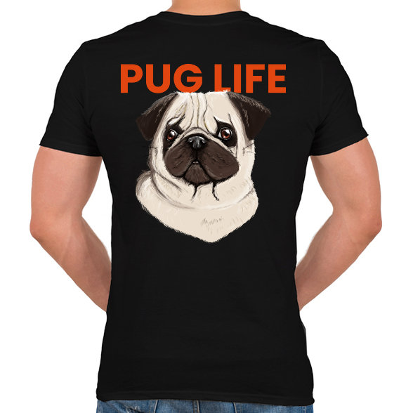 PUG LIFE-Férfi V-nyakú póló