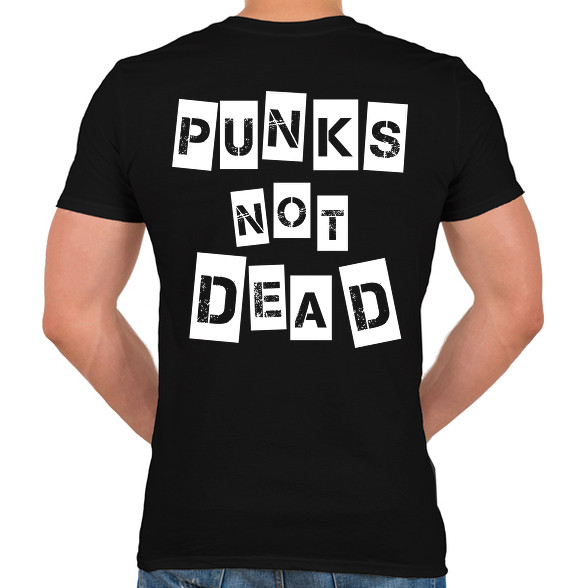 Punks not dead-Férfi V-nyakú póló