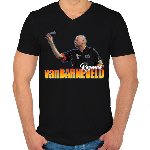 Raymond van Barneveld-Férfi V-nyakú póló