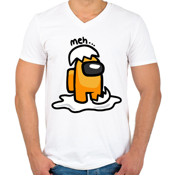 Among us Gudetama-Férfi V-nyakú póló