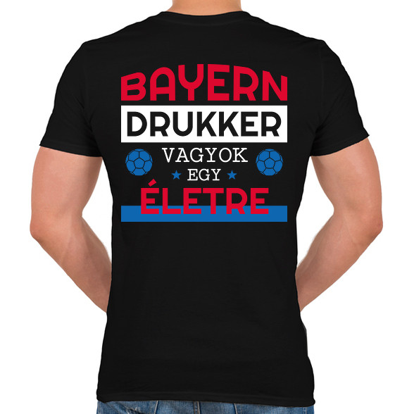 Bayern drukker-Férfi V-nyakú póló