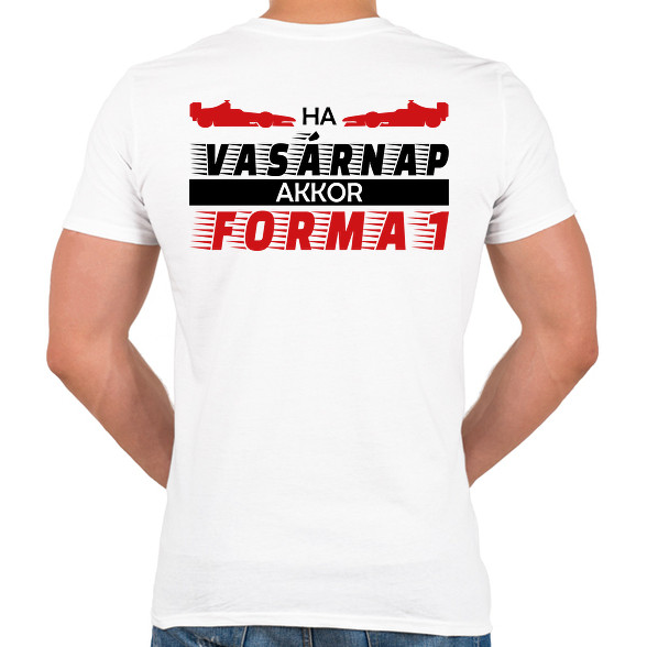 Vasárnap - Forma 1-Férfi V-nyakú póló