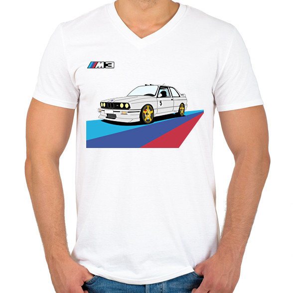 BMW M3-Férfi V-nyakú póló