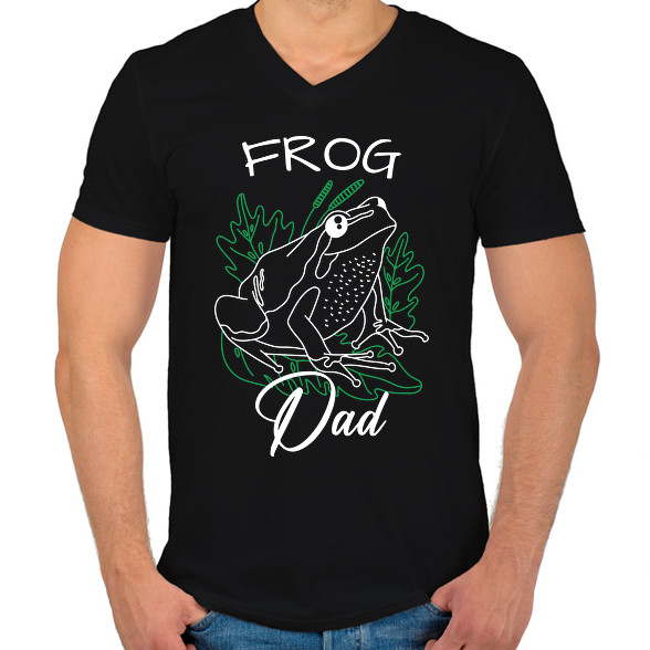 Frog Dad-Férfi V-nyakú póló