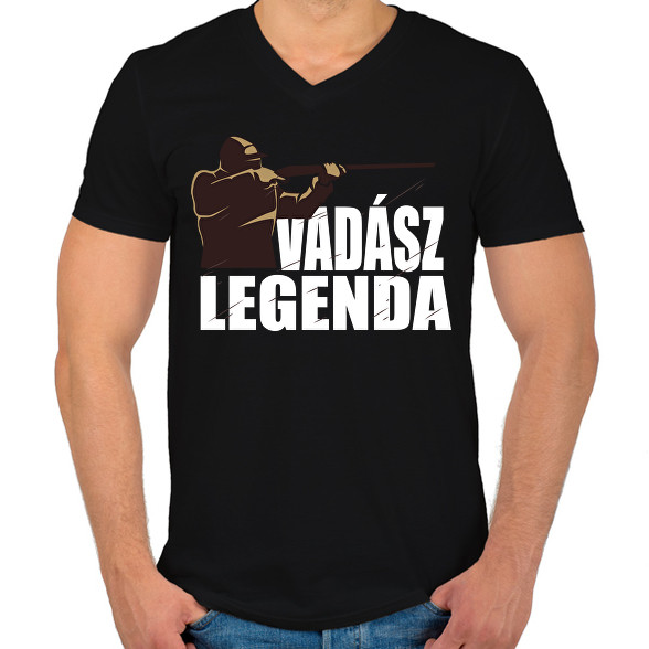 Vadász Legenda-Férfi V-nyakú póló