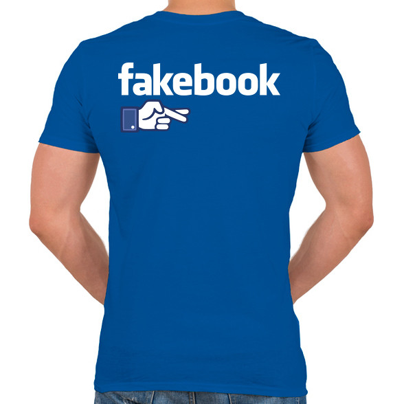 Fakebook-Férfi V-nyakú póló