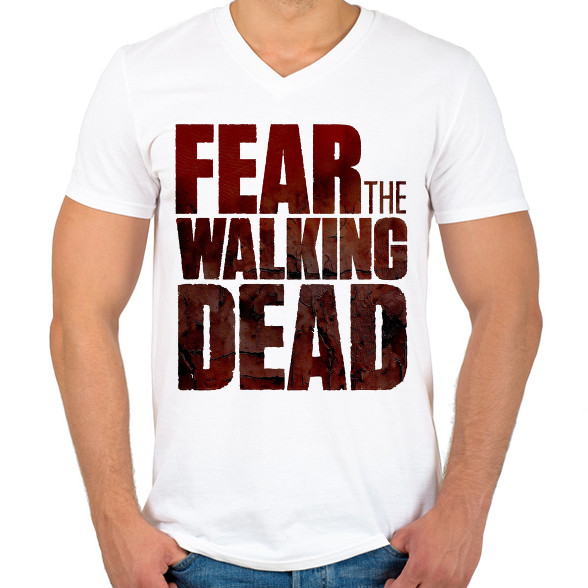 FEAR THE WALKING DEAD-Férfi V-nyakú póló