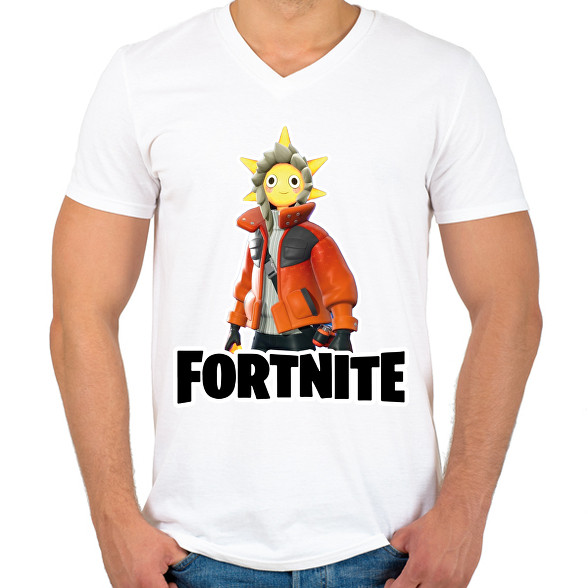 Sunspot - fortnite-Férfi V-nyakú póló