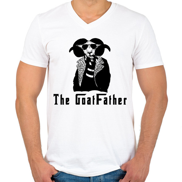 the goatfather-Férfi V-nyakú póló