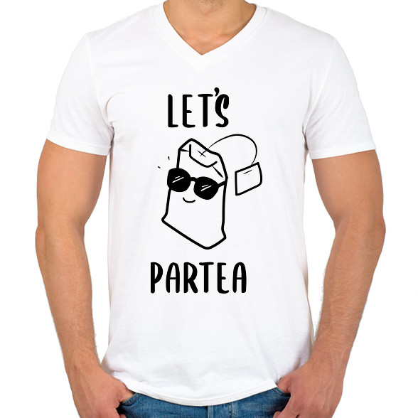 Let's ParTEA-Férfi V-nyakú póló