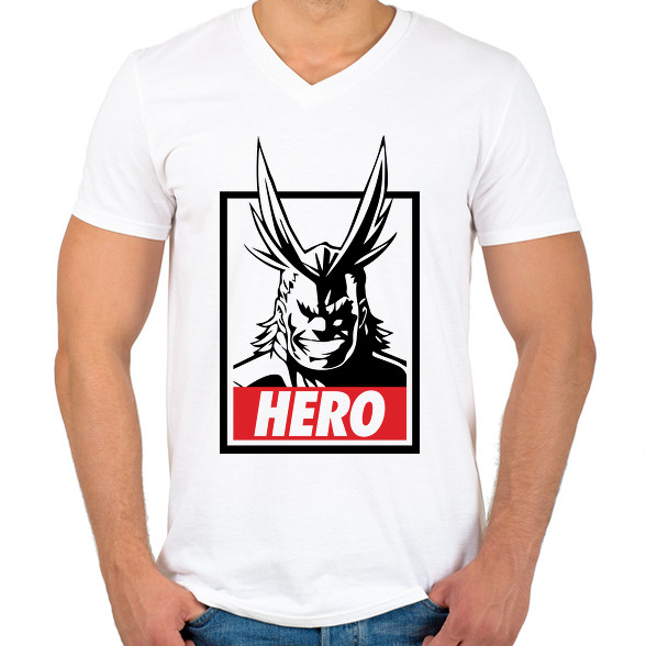 My Hero Academia-Férfi V-nyakú póló