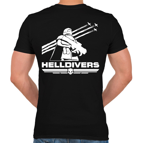 Helldivers-Férfi V-nyakú póló