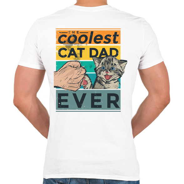 Coolest Cat Dad Ever-Férfi V-nyakú póló