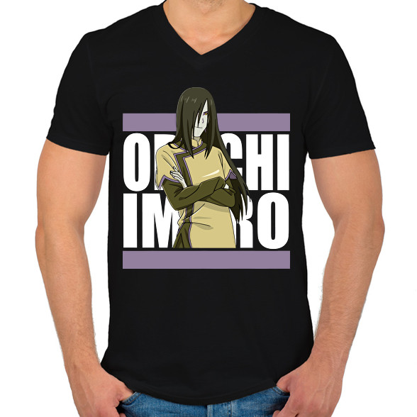 Orochimaru-Férfi V-nyakú póló