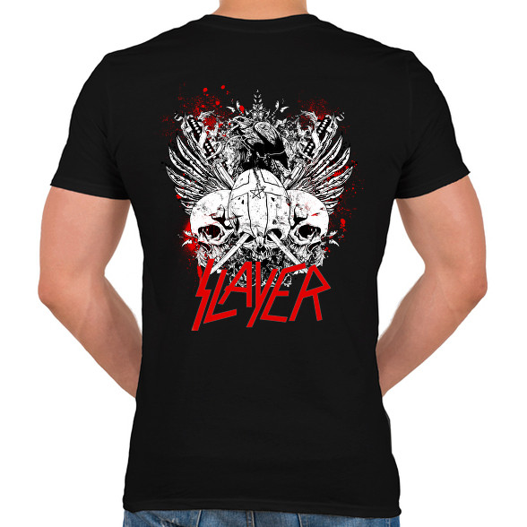 SLAYER metal band-Férfi V-nyakú póló