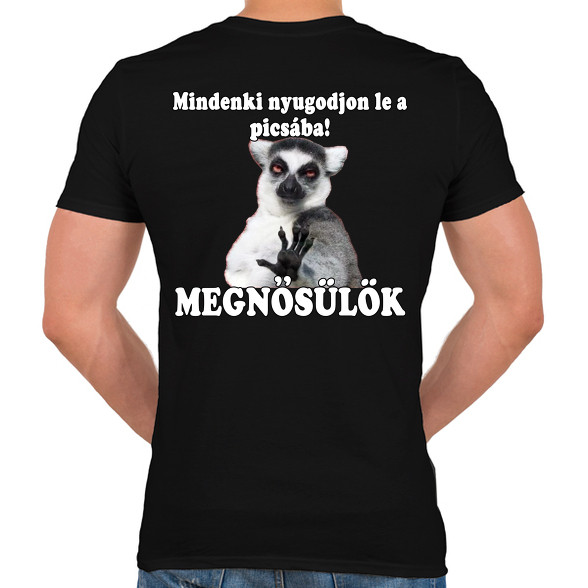 Megnősülök!-Férfi V-nyakú póló