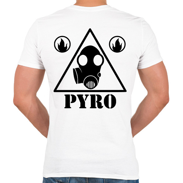 TF 2- Pyro-Férfi V-nyakú póló