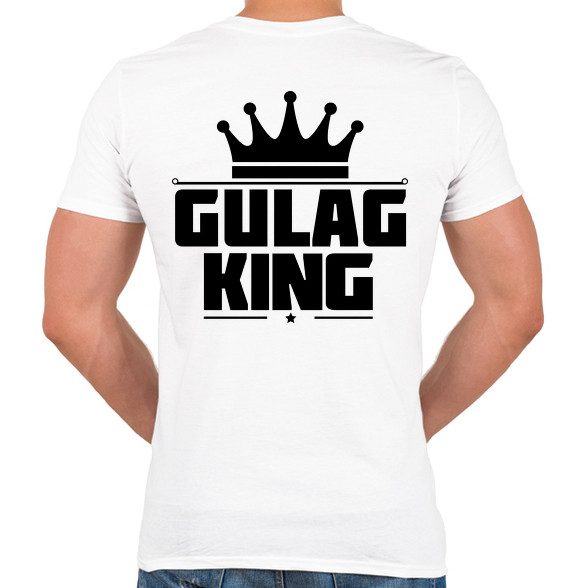 Gulag King-Férfi V-nyakú póló