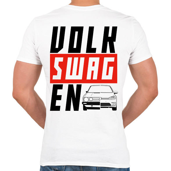 VOLK-SWAG-EN-Férfi V-nyakú póló