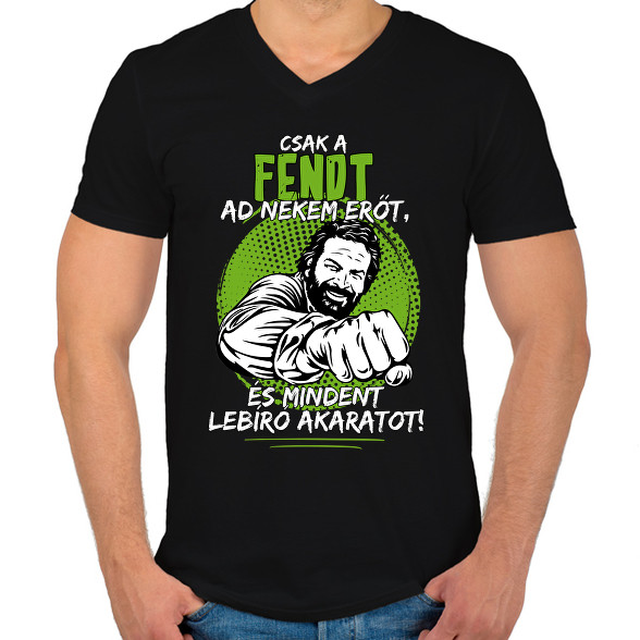 Csak a fendt ad nekem erőt-Férfi V-nyakú póló