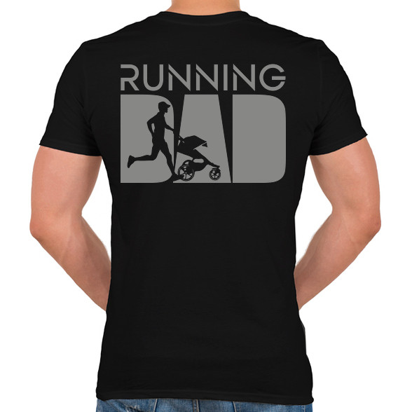 Running dad-Férfi V-nyakú póló