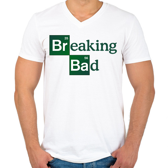 Breaking Bad Logo-Férfi V-nyakú póló