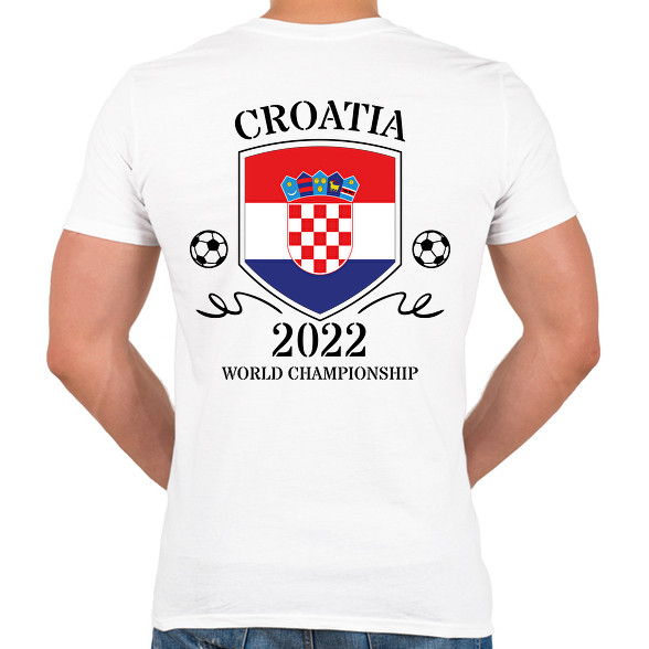 Croatia 2022-Férfi V-nyakú póló