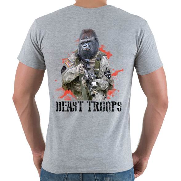 Gorilla hadsereg-Férfi V-nyakú póló