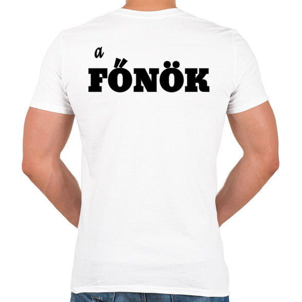 a főnök-Férfi V-nyakú póló