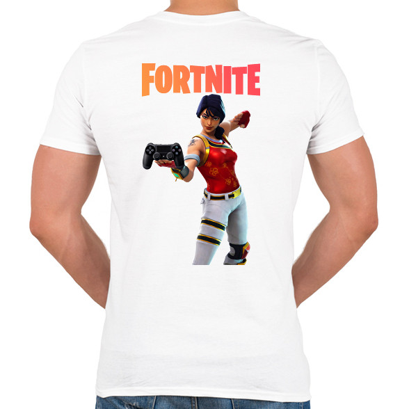 Scarlet Defender Fortnite-Férfi V-nyakú póló