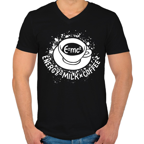 E=mc2, Energy=MilkxCoffee2-Férfi V-nyakú póló