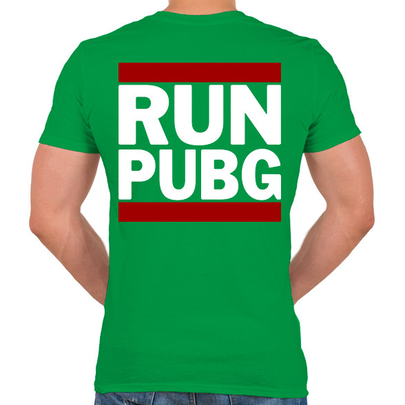 RUN PUBG-Férfi V-nyakú póló